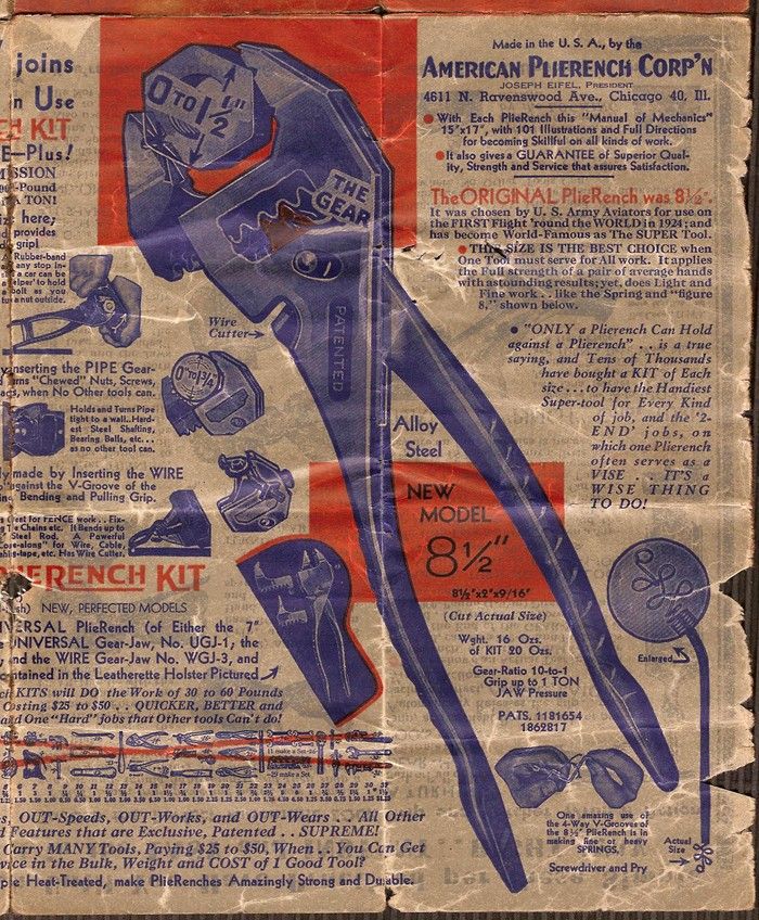 Eifel Geared Plierench brochure